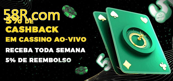 Promoções do cassino ao Vivo 58R.com